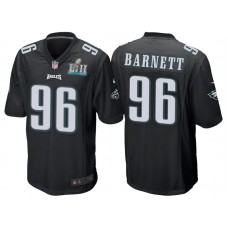 Philadelphia Eagles #96 Derek Barnett Black Super Bowl LII Bound Game Jersey
