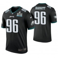 Philadelphia Eagles #96 Derek Barnett Black Super Bowl LII Champions Color Rush Legend Jersey