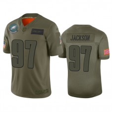 Philadelphia Eagles #97 Malik Jackson Camo 2019 Salute to Service Limited Jersey