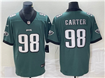 Philadelphia Eagles #98 Jalen Carter Green Vapor Limited Jersey