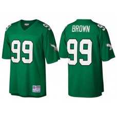 Philadelphia Eagles #99 Jerome Brown Green Retired Player Replica Jersey