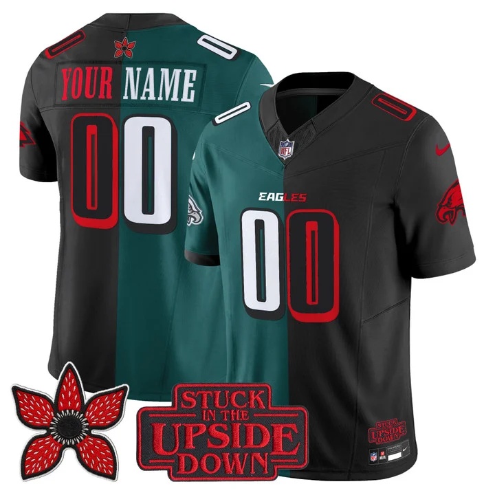 Philadelphia Eagles 'Upside Down Edition' Vapor Limited Custom Jersey -  All Stitched