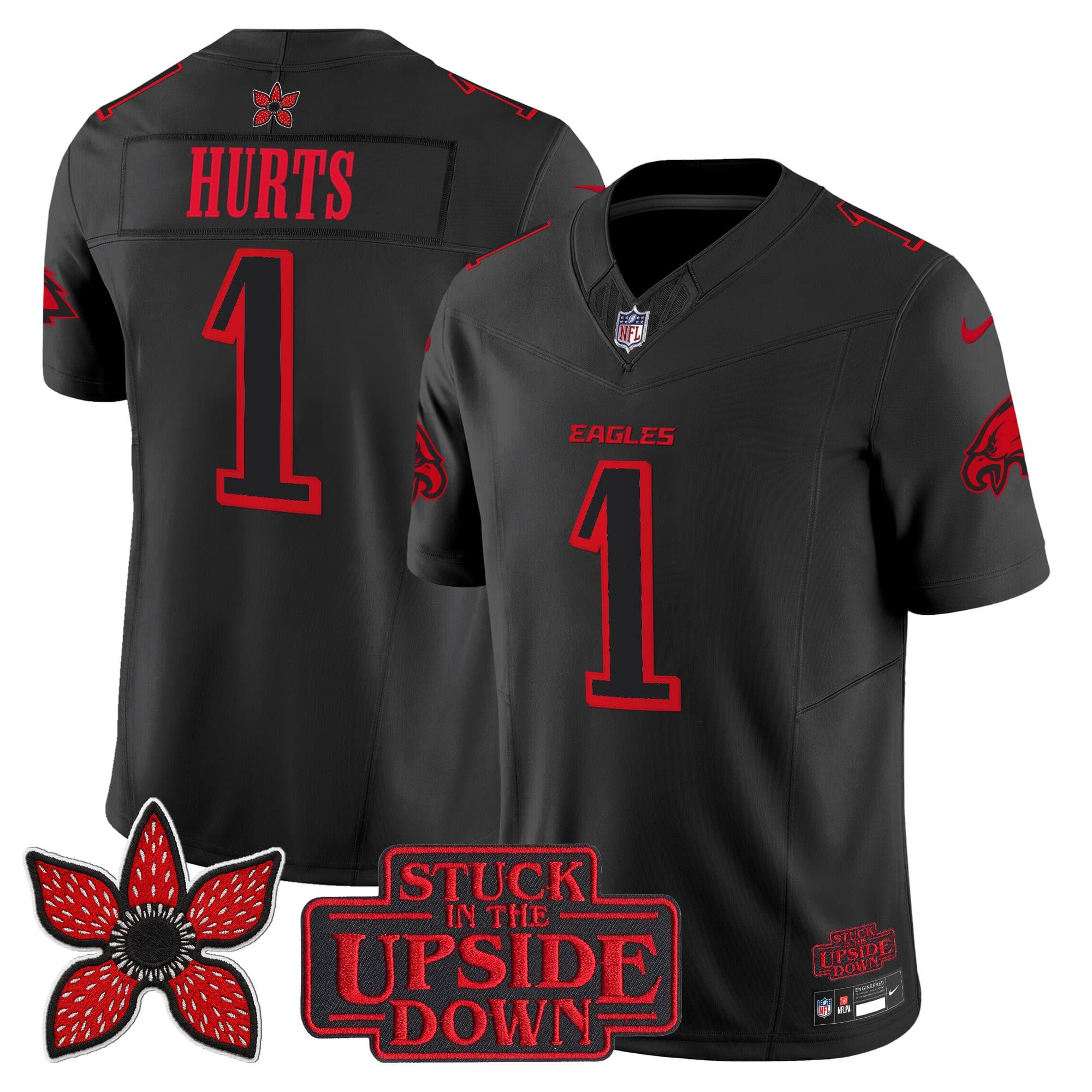 Philadelphia Eagles ‘Stranger Things Edition’ Vapor Limited Jersey – All Stitched Jalen Hurts