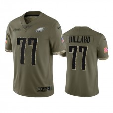 Philadelphia Eagles Andre Dillard Nike Olive 2022 Salute To Service Limited Jersey