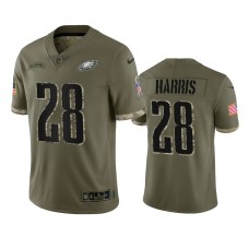 Philadelphia Eagles Anthony Harris Nike Olive 2022 Salute To Service Limited Jersey
