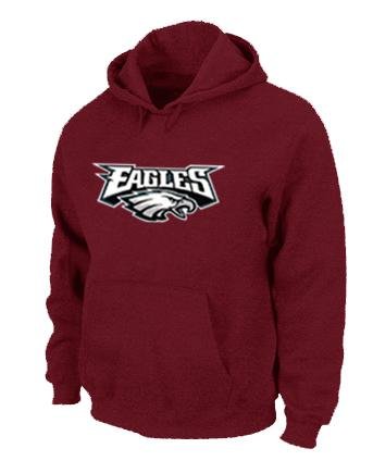 Philadelphia Eagles Authentic Logo Pullover Hoodie RED