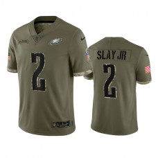 Philadelphia Eagles Darius Slay Jr Nike Olive 2022 Salute To Service Limited Jersey