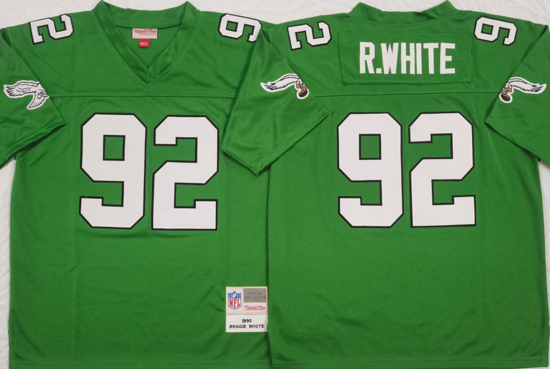 Philadelphia Eagles Green #92 R.WHITE
