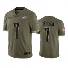 Philadelphia Eagles Haason Reddick Nike Olive 2022 Salute To Service Limited Jersey