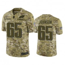 Philadelphia Eagles Lane Johnson #65 Camo Jersey 2018 Salute to Service