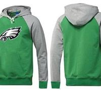 Philadelphia Eagles Logo Pullover Hoodie Green & Grey