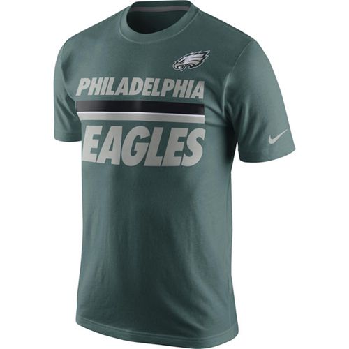 Philadelphia Eagles Nike Team Stripe T-Shirt Green