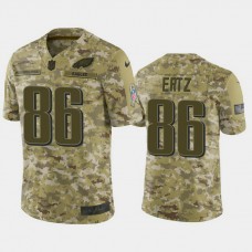 Philadelphia Eagles Zach Ertz #86 2018 Salute to Service Limited Camo Jersey