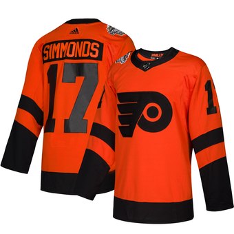 Philadelphia Flyers #17 Wayne Simmonds Orange 2019 NHL Stadium Series Jersey