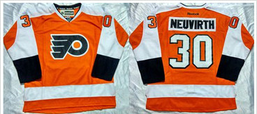 Philadelphia Flyers #30 Michal Neuvirth Orange Home Stitched NHL Jersey