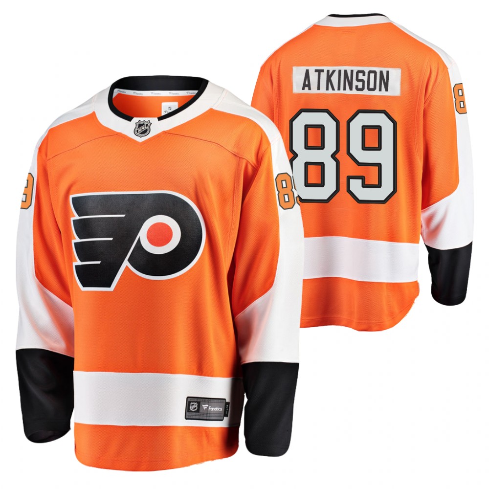 Philadelphia Flyers Cam Atkinson Orange Home Player 2021 Jersey