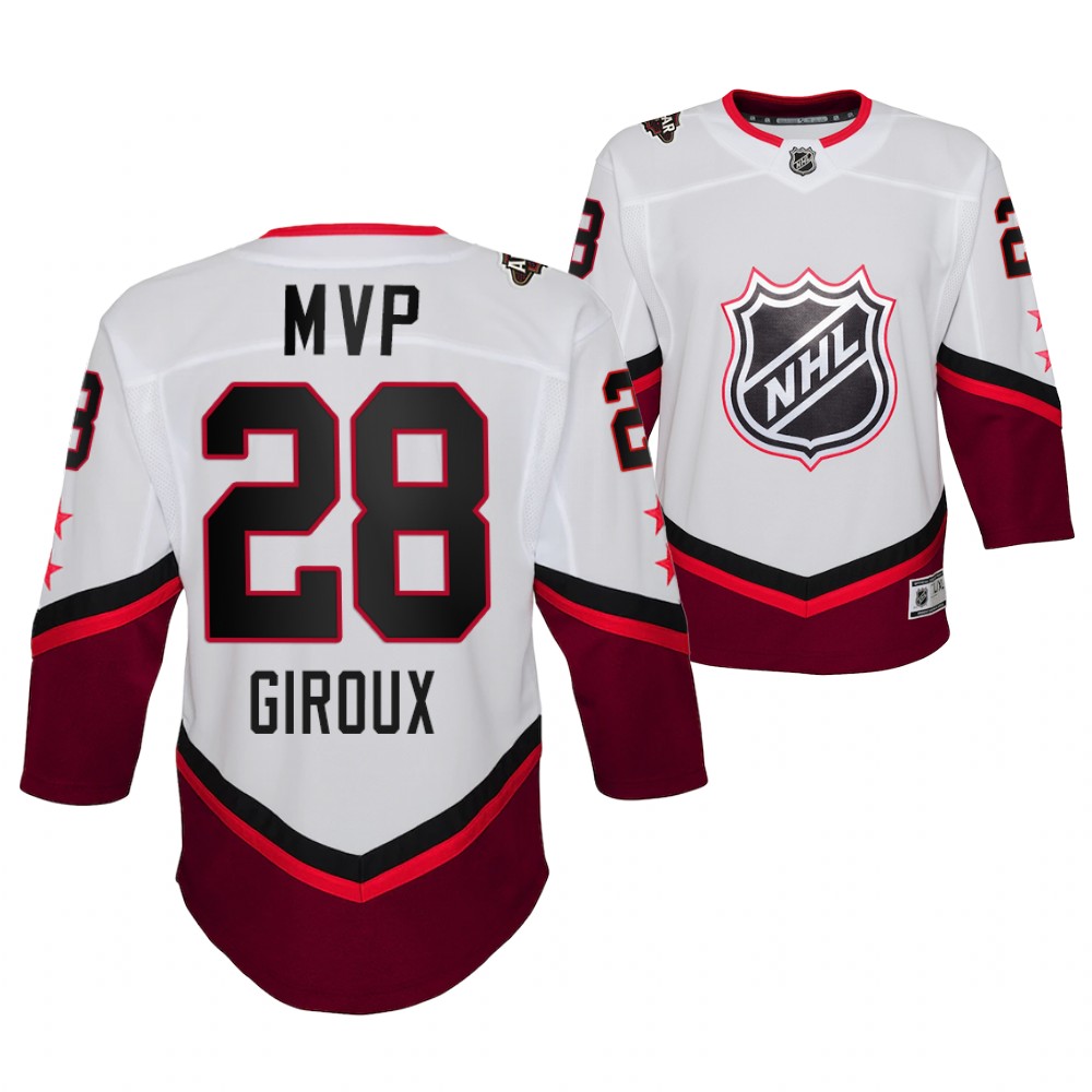 Philadelphia Flyers Claude Giroux Youth White 2022 NHL All-Star MVP Jersey