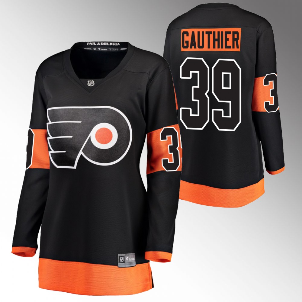 Philadelphia Flyers Cutter Gauthier Women Black Alternate Jersey