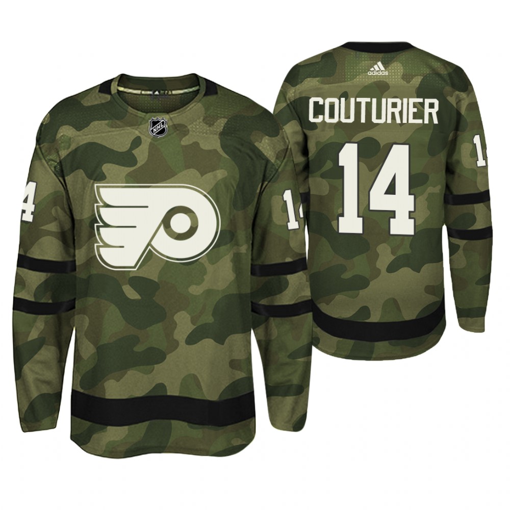 Philadelphia Flyers Sean Couturier Camo Armed Special Forces Player Jersey