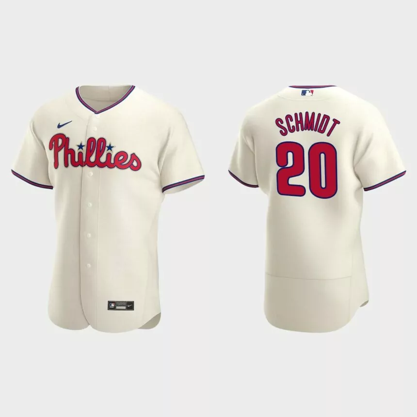 Philadelphia Phillies #20 Mike Schmidt Cream Authentic 2020 Alternate Jersey