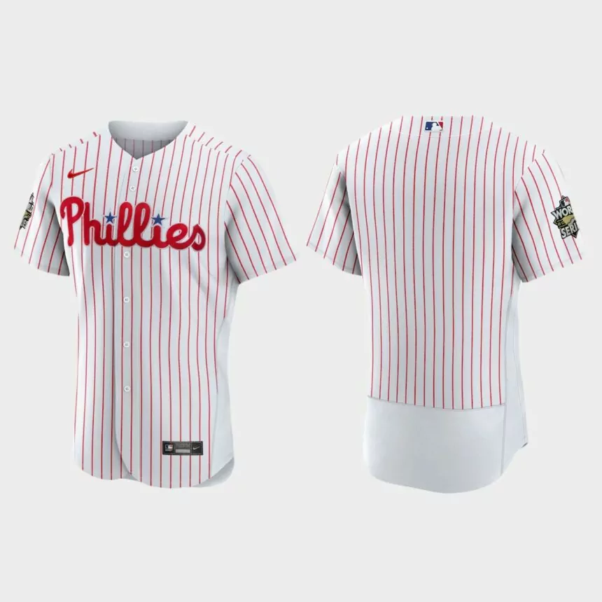 Philadelphia Phillies 2022 World Series White Authentic Jersey