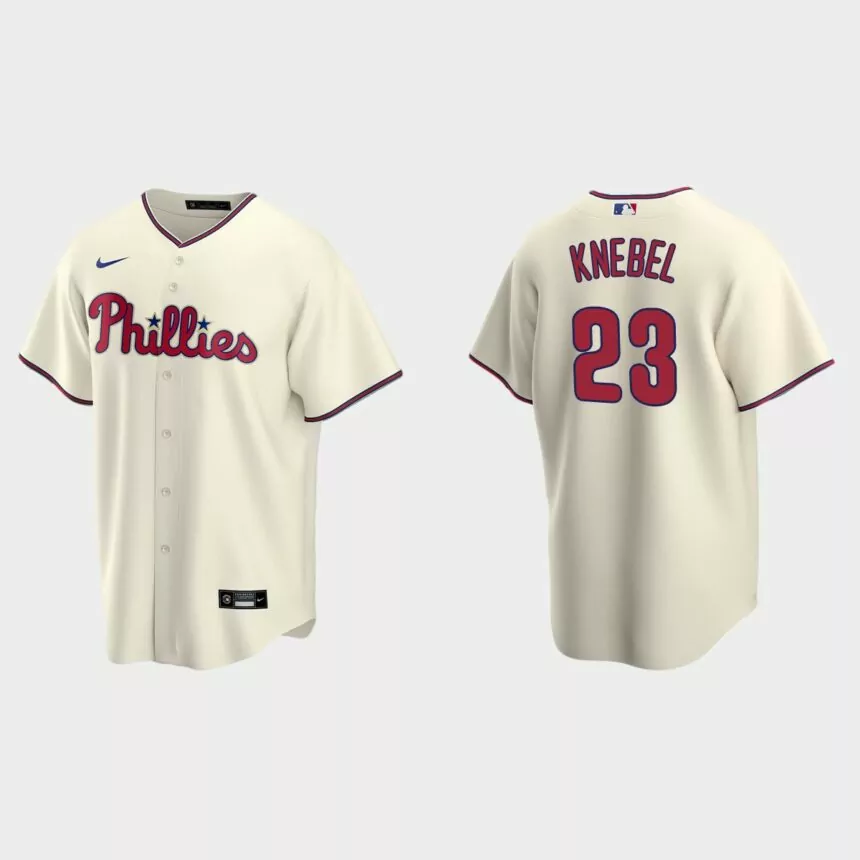 Philadelphia Phillies Corey Knebel Replica Alternate Jersey – Cream
