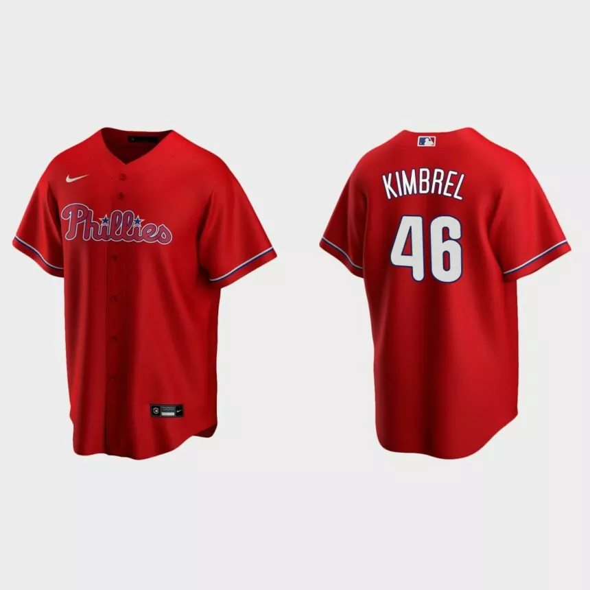 Philadelphia Phillies Craig Kimbrel Replica Alternate Jersey – Red