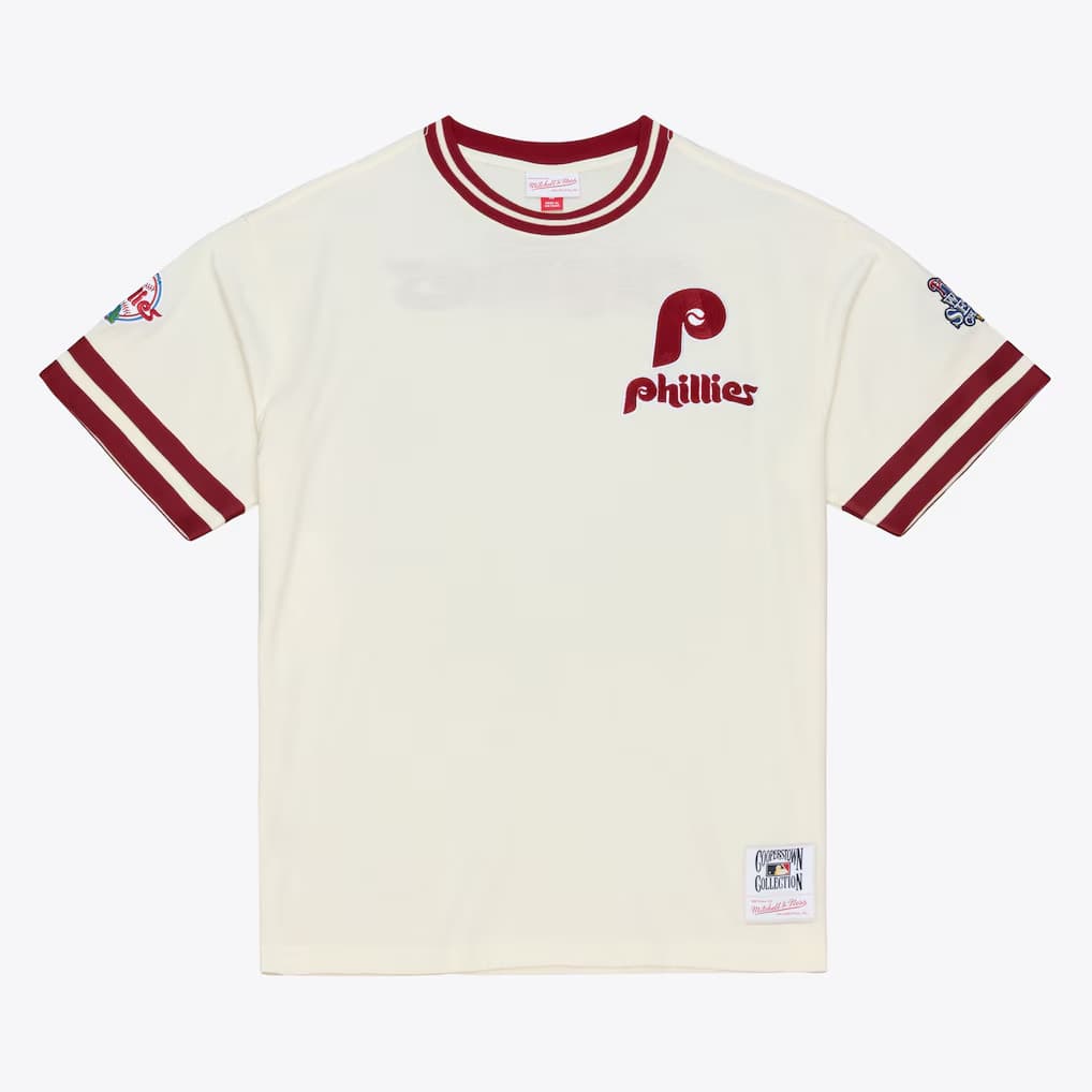 Philadelphia Phillies Cream Classic Stripe T-Shirt