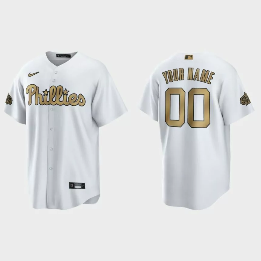 Philadelphia Phillies Custom 2022 MLB All-Star Game Replica Jersey – White