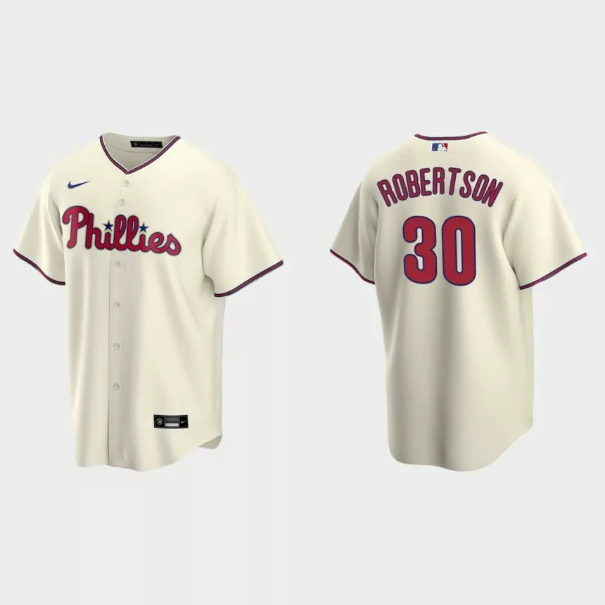 Philadelphia Phillies David Robertson Replica Alternate Jersey – Cream