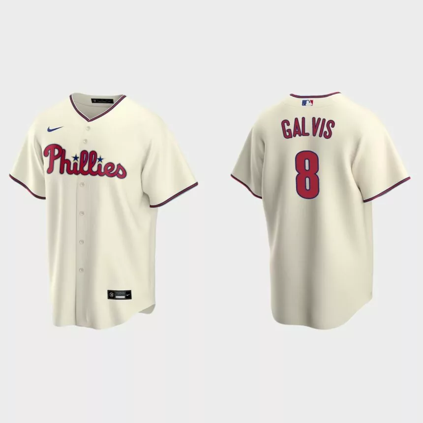 Philadelphia Phillies Freddy Galvis Replica Alternate Jersey – Cream