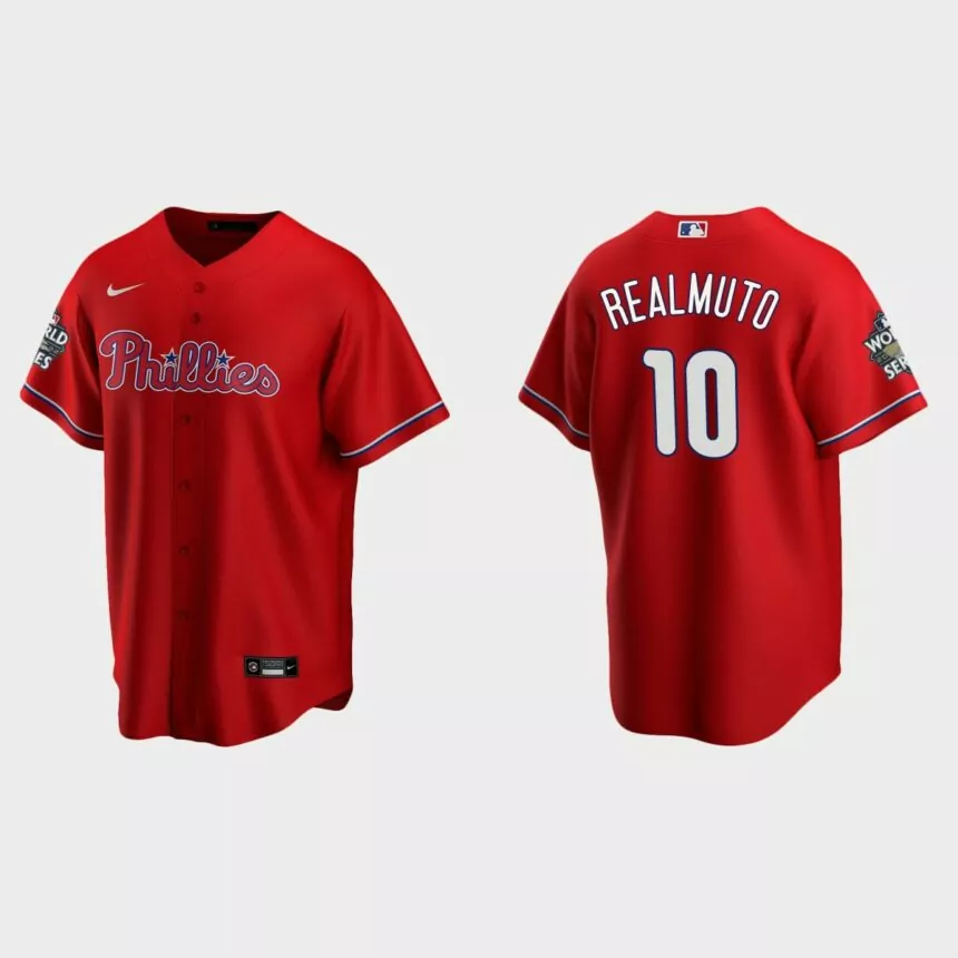 Philadelphia Phillies J.T. Realmuto 2022 World Series Red Replica Jersey
