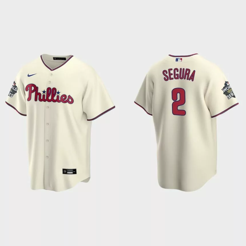 Philadelphia Phillies Jean Segura 2022 World Series Cream Replica Jersey