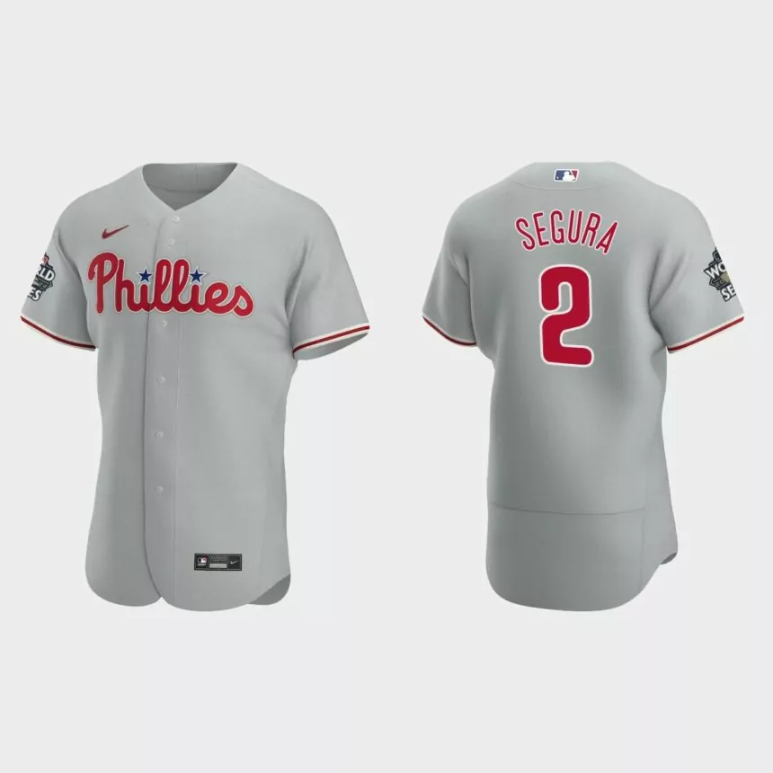 Philadelphia Phillies Jean Segura 2022 World Series Gray Authentic Jersey