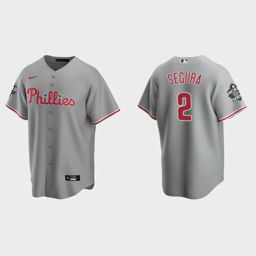 Philadelphia Phillies Jean Segura 2022 World Series Gray Replica Jersey