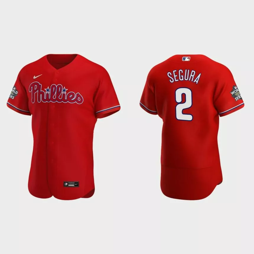 Philadelphia Phillies Jean Segura 2022 World Series Red Authentic Jersey