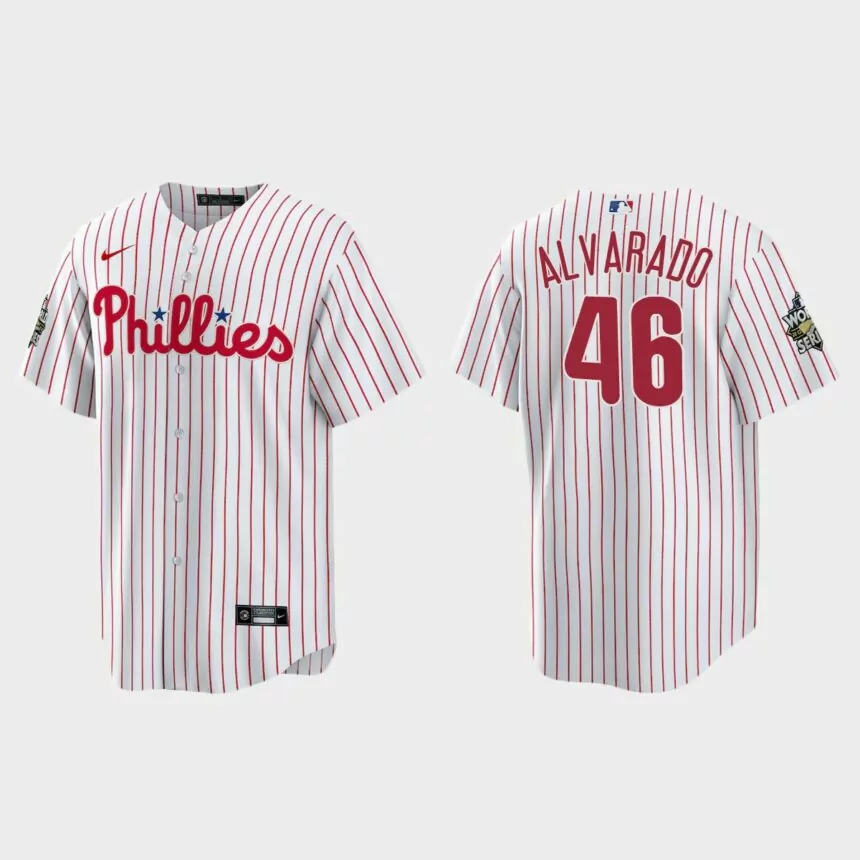Philadelphia Phillies Jose Alvarado 2022 World Series White Replica Jersey