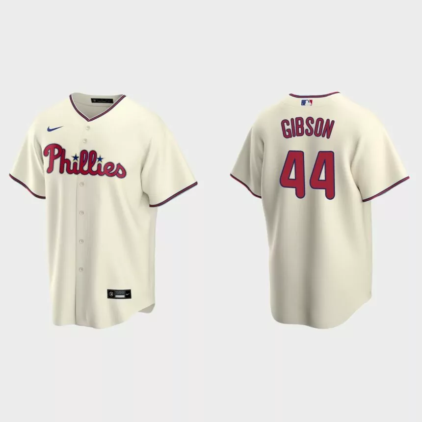 Philadelphia Phillies Kyle Gibson Replica Alternate Jersey – Cream