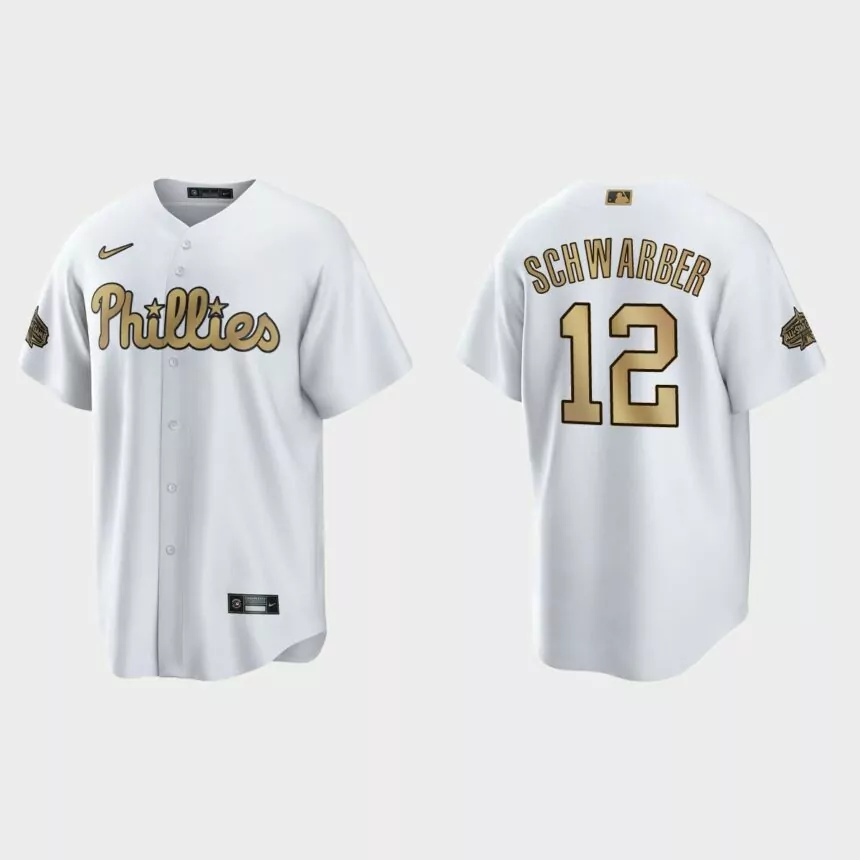 Philadelphia Phillies Kyle Schwarber 2022 MLB All-Star Game Replica Jersey – White