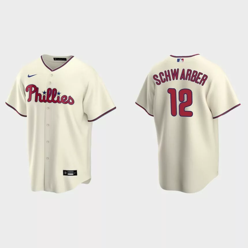 Philadelphia Phillies Kyle Schwarber Replica Alternate Jersey – Cream