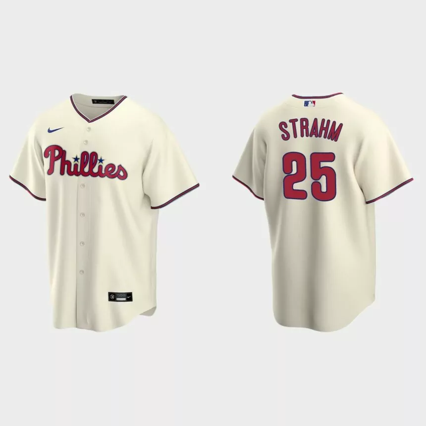 Philadelphia Phillies Matthew Strahm Replica Alternate Jersey – Cream
