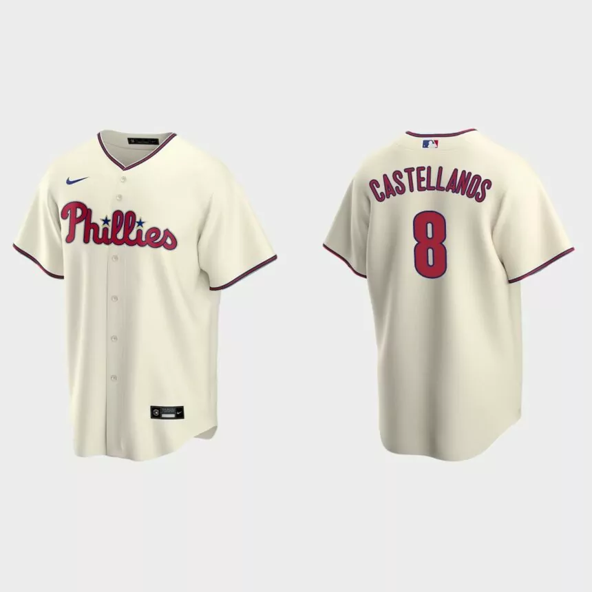 Philadelphia Phillies Nick Castellanos Replica Alternate Jersey – Cream