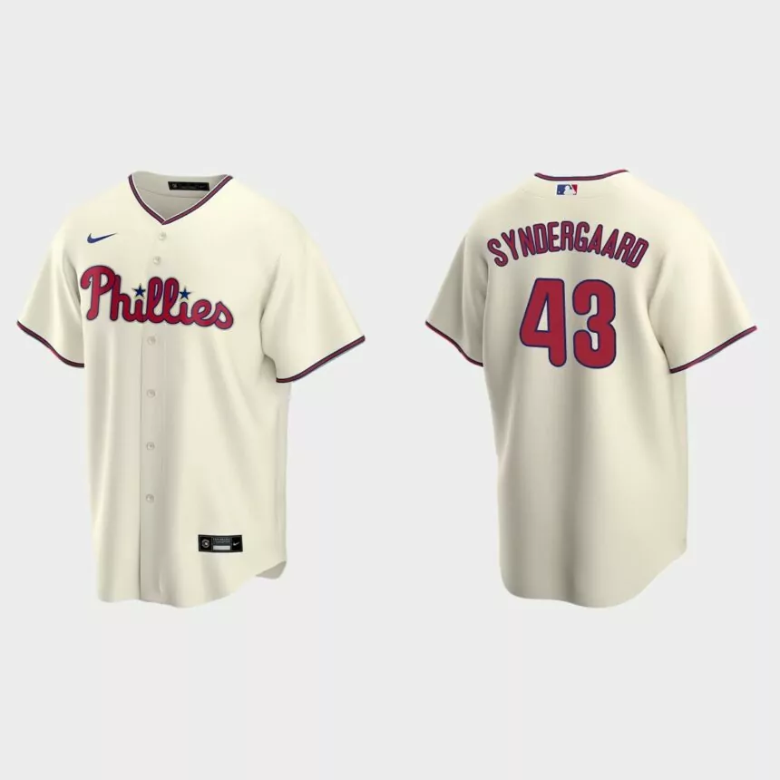Philadelphia Phillies Noah Syndergaard Replica Alternate Jersey – Cream