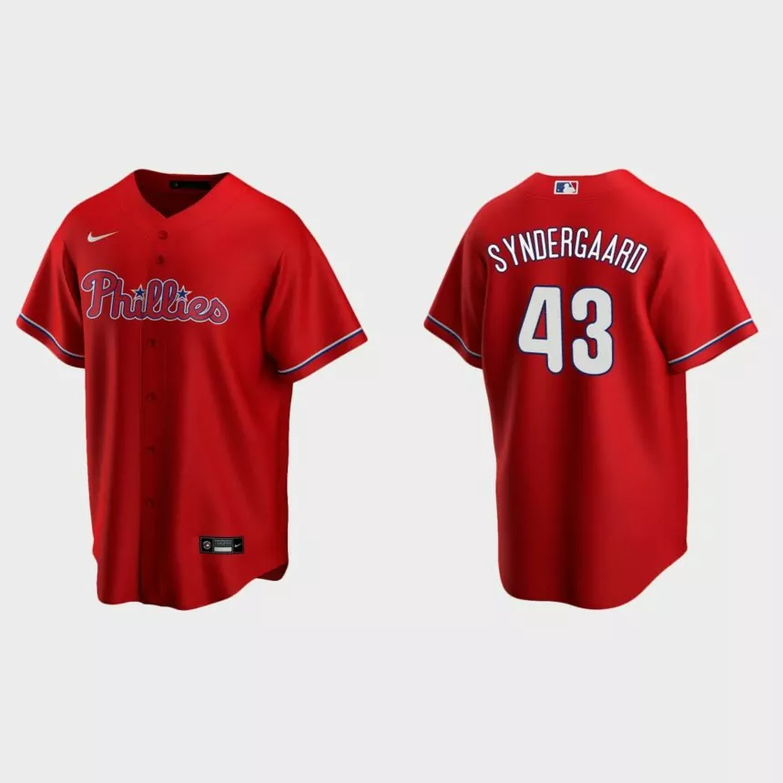 Philadelphia Phillies Noah Syndergaard Replica Alternate Jersey – Red