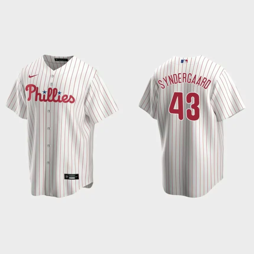 Philadelphia Phillies Noah Syndergaard Replica Home Jersey – White