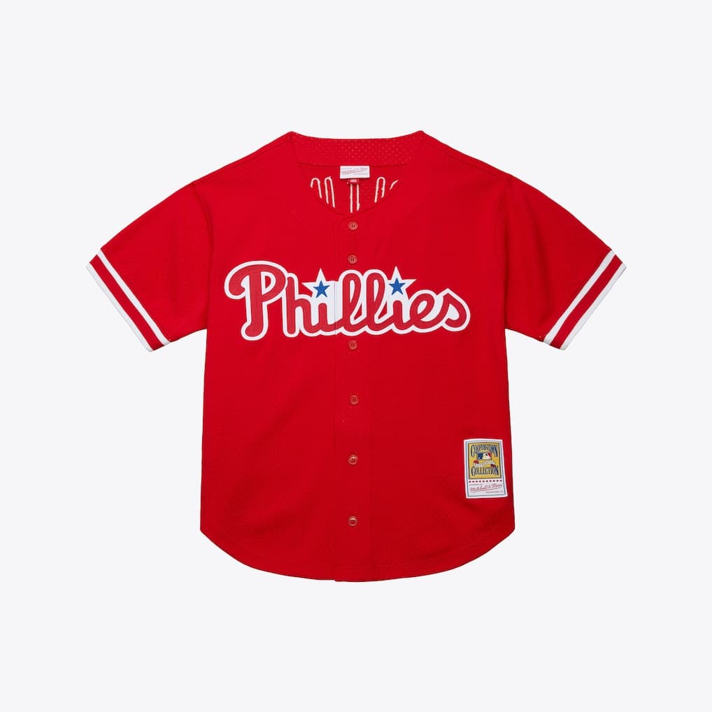 Philadelphia Phillies Red 2000 Mesh Batting Practice Jersey