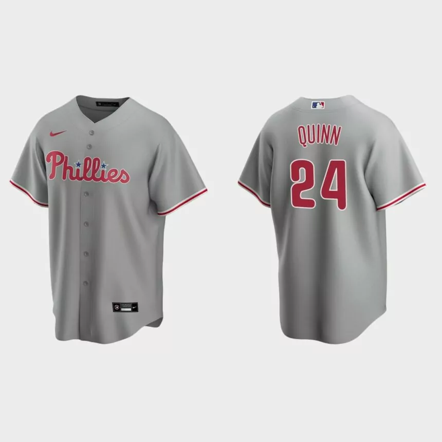 Philadelphia Phillies Roman Quinn Replica Road Jersey – Gray