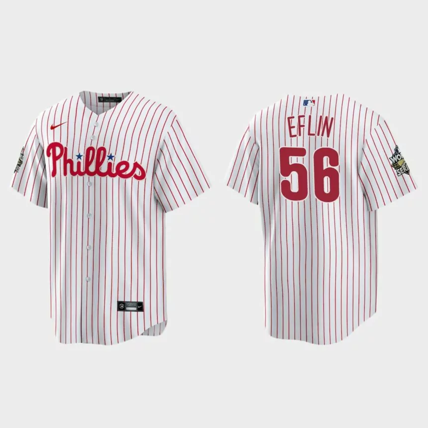 Philadelphia Phillies Zach Eflin 2022 World Series White Replica Jersey