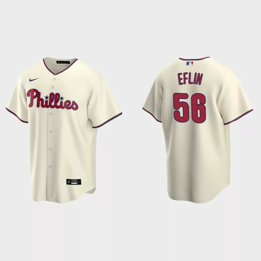 Philadelphia Phillies Zach Eflin Replica Alternate Jersey – Cream
