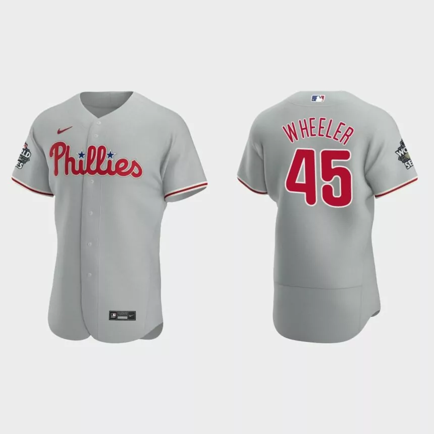 Philadelphia Phillies Zack Wheeler 2022 World Series Gray Authentic Jersey